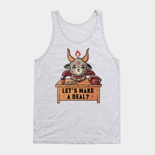 Let’s Make a Deal Funny Cute Evil Baphomet - Light Tank Top